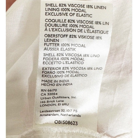 NWT Free People String of Hearts Cut Out Shirred Maxi Dress Women's White Size S - Picture 4 of 5